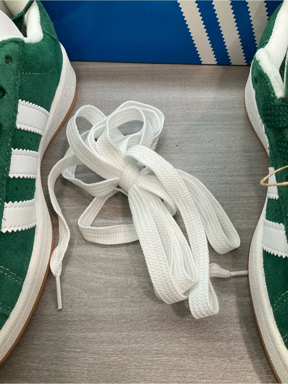 NWT IN BOX MENS ADIDAS CAMPUS 00S 'DARK GREEN‎ CLOUD WHITE' SHOES  SNEAKERS